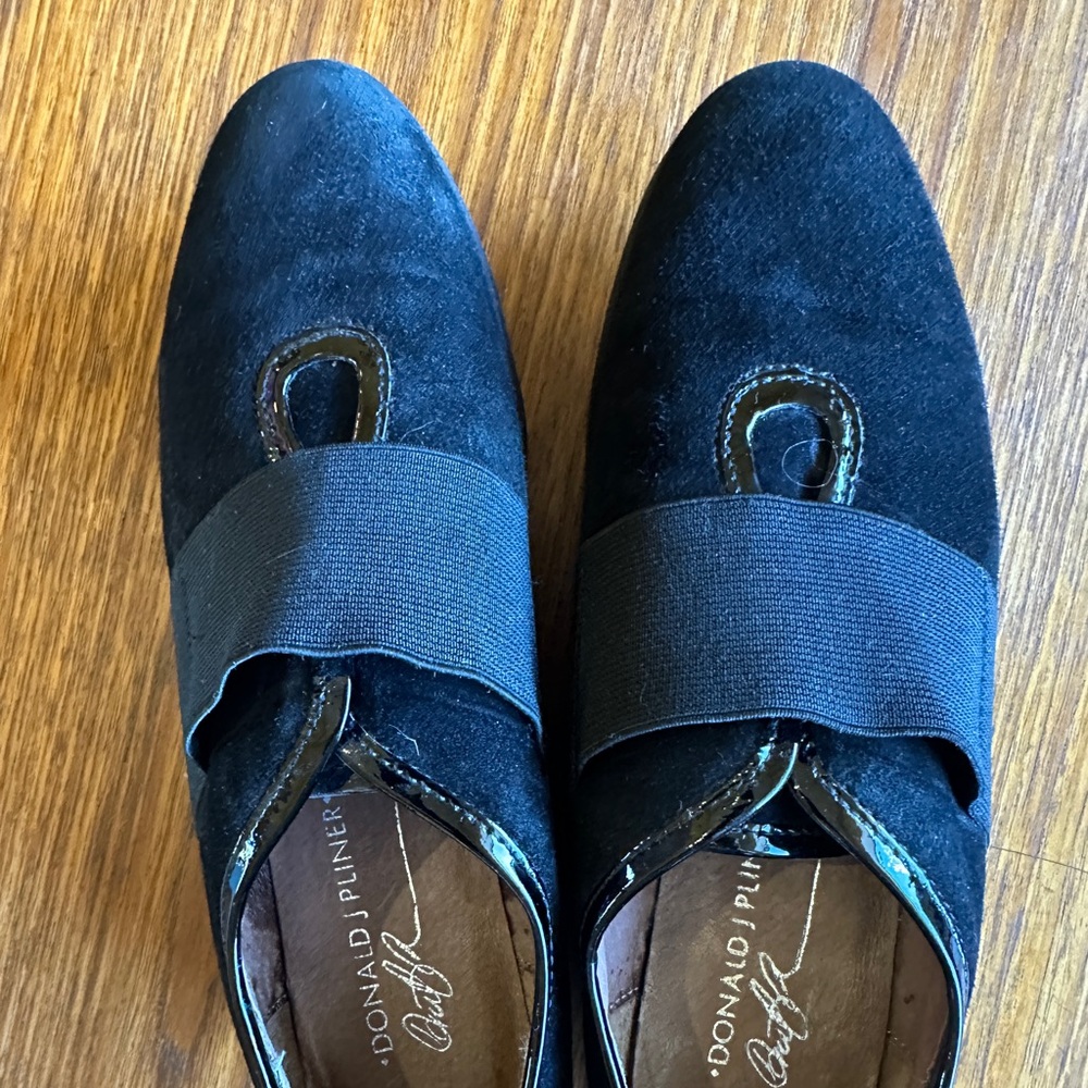 Donald J. Pliner Black Suede Women's Loafers